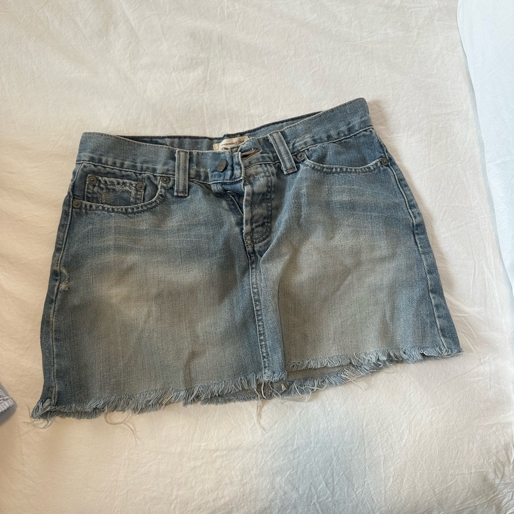 Vintage Abercrombie and Fitch Denim Skirt (4)